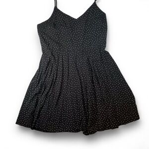 GAP black summer polka dot sundress women XL